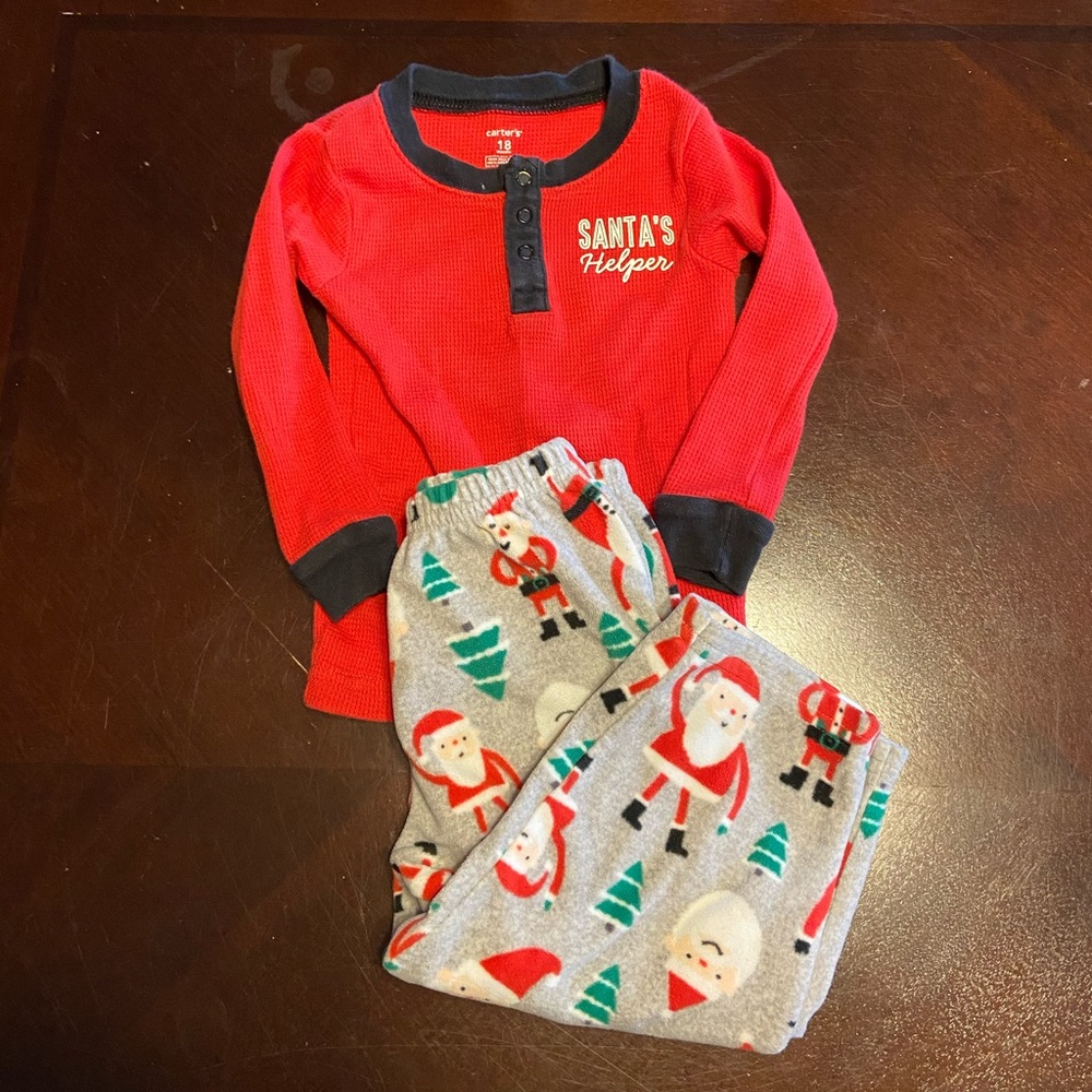 Carters 18 month Christmas pajamas